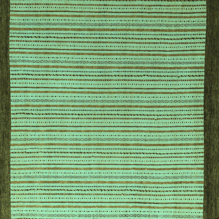 Square Abstract Turquoise Modern Rug, abs5563turq