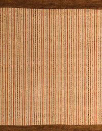 Machine Washable Abstract Orange Rug, wshabs5563