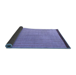 Sideview of Abstract Blue Modern Rug, abs5563blu