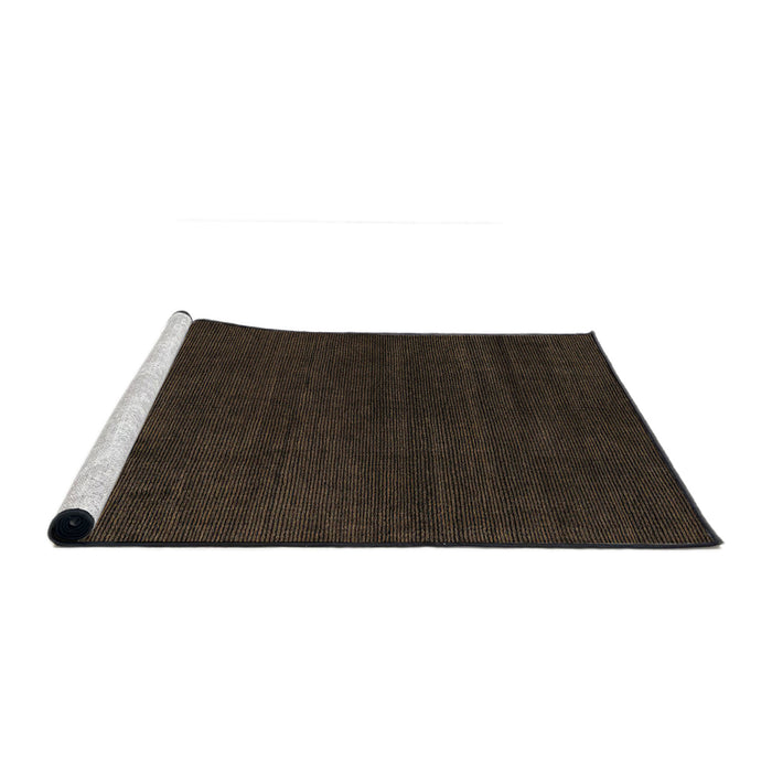 Sideview of Machine Washable Abstract Coffee Brown Rug, wshabs5564
