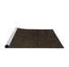 Sideview of Machine Washable Abstract Coffee Brown Rug, wshabs5564