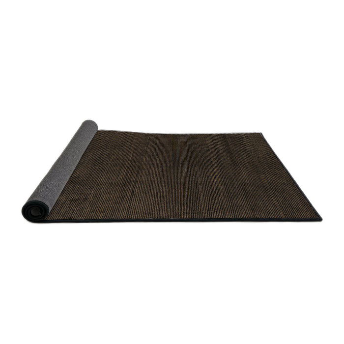 Sideview of Abstract Coffee Brown Modern Rug, abs5564