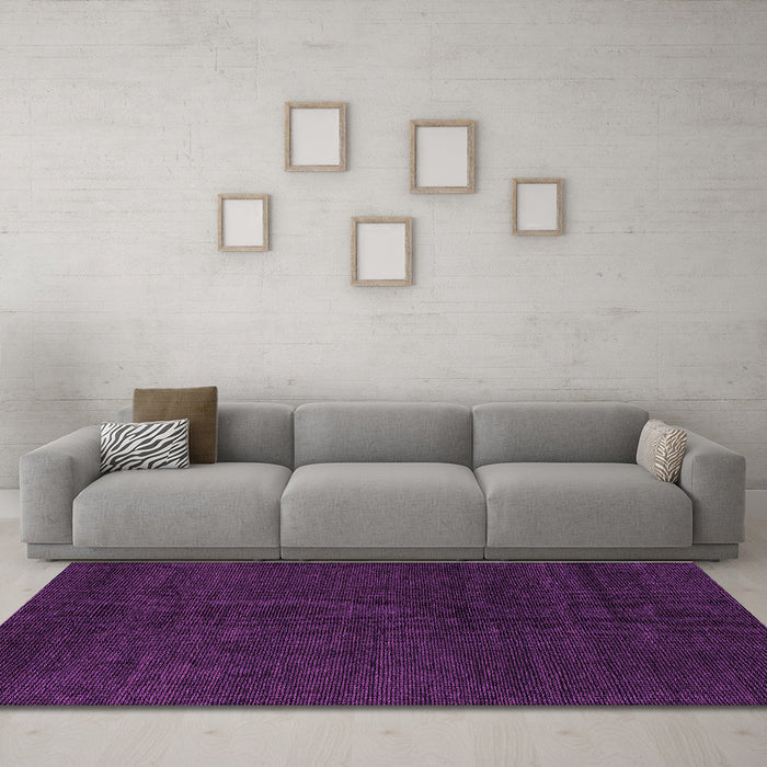 Machine Washable Abstract Purple Modern Area Rugs in a Living Room, wshabs5564pur