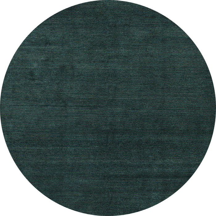 Round Abstract Light Blue Modern Rug, abs5564lblu