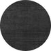 Round Abstract Gray Modern Rug, abs5564gry