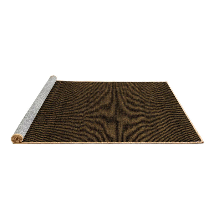 Sideview of Machine Washable Abstract Brown Modern Rug, wshabs5564brn