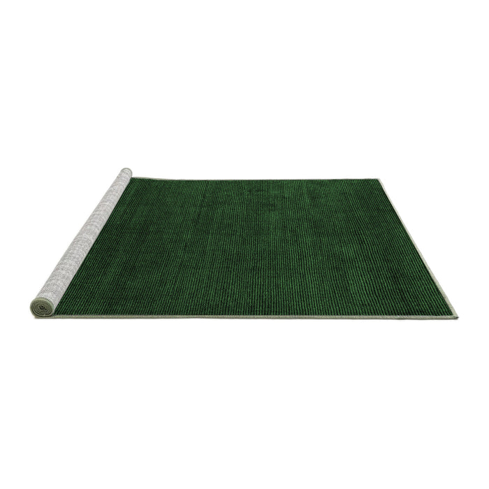 Sideview of Machine Washable Abstract Emerald Green Modern Area Rugs, wshabs5564emgrn