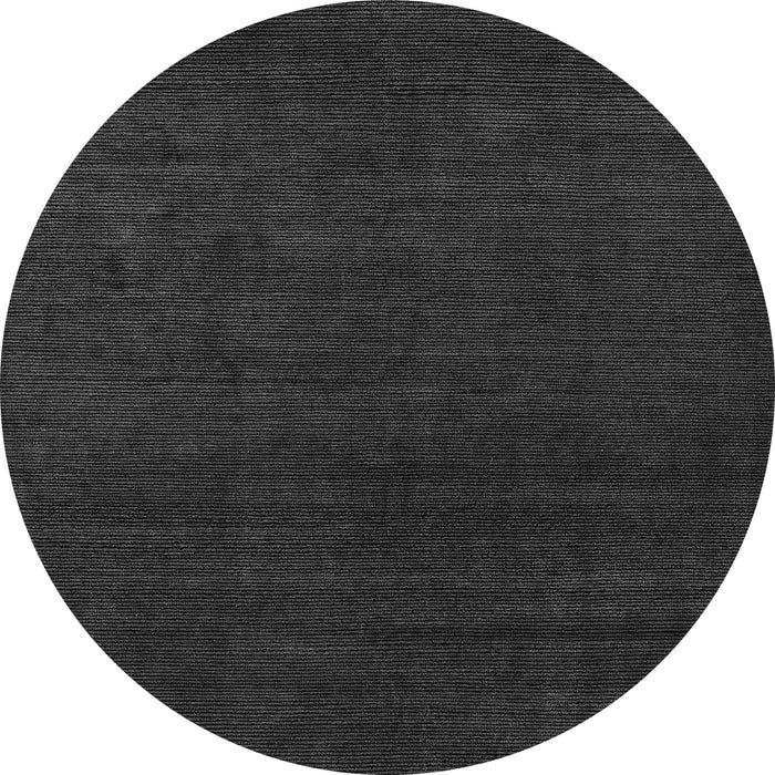 Round Machine Washable Abstract Gray Modern Rug, wshabs5564gry