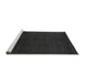 Sideview of Machine Washable Abstract Gray Modern Rug, wshabs5564gry