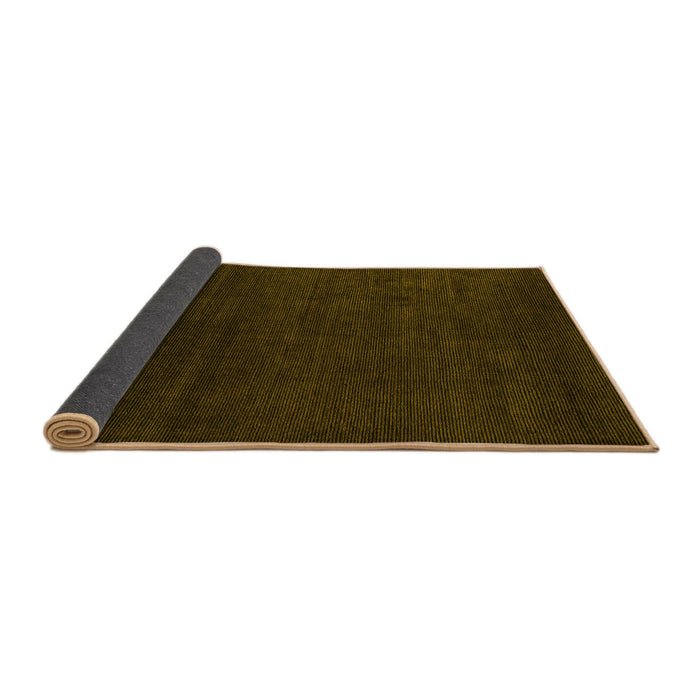 Sideview of Abstract Yellow Modern Rug, abs5564yw