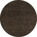 Round Machine Washable Abstract Coffee Brown Rug, wshabs5564