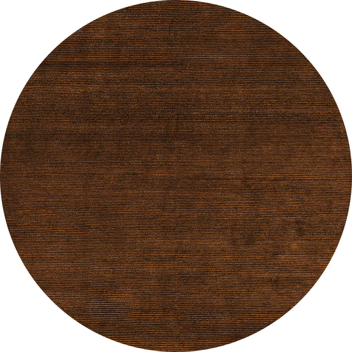 Round Abstract Orange Modern Rug, abs5564org