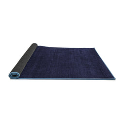 Sideview of Abstract Blue Modern Rug, abs5564blu