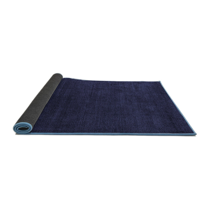 Sideview of Abstract Blue Modern Rug, abs5564blu