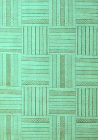 Checkered Turquoise Modern Rug, abs5565turq