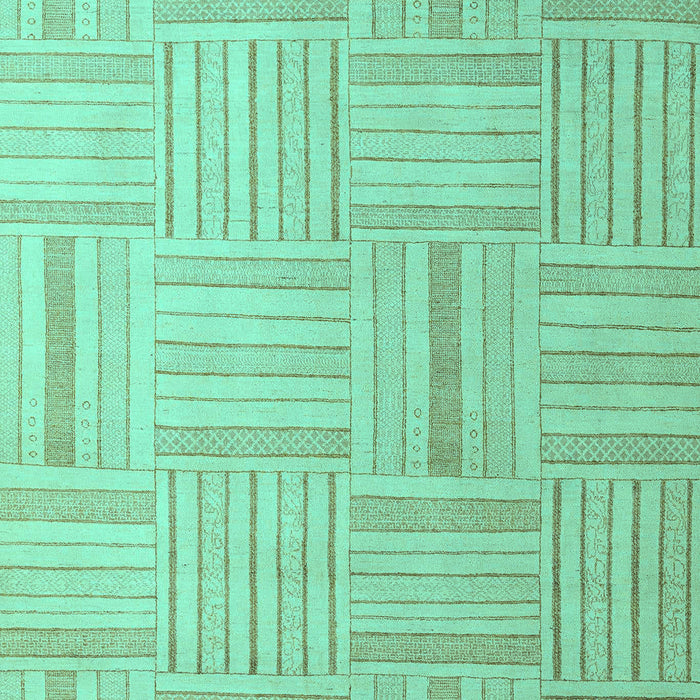Checkered Turquoise Modern Rug, abs5565turq