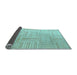 Sideview of Checkered Light Blue Modern Rug, abs5565lblu