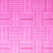 Square Checkered Pink Modern Rug, abs5565pnk