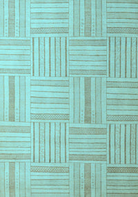 Checkered Light Blue Modern Rug, abs5565lblu