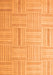 Checkered Orange Modern Rug, abs5565org