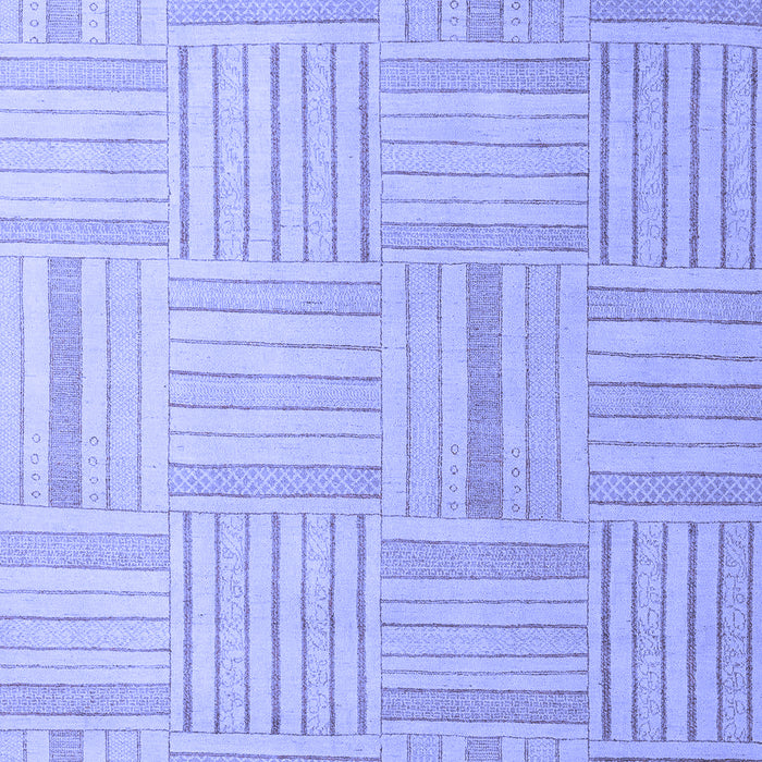 Checkered Blue Modern Rug, abs5565blu