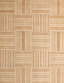Abstract Yellow Checkered Rug, abs5565