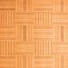 Square Checkered Orange Modern Rug, abs5565org