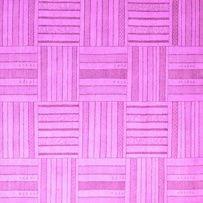 Square Machine Washable Checkered Purple Modern Area Rugs, wshabs5565pur