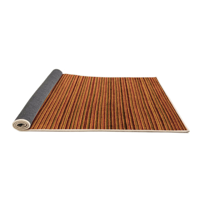 Sideview of Abstract Orange Modern Rug, abs5566org