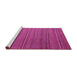 Sideview of Machine Washable Abstract Pink Modern Rug, wshabs5566pnk