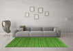 Machine Washable Abstract Green Modern Area Rugs in a Living Room,, wshabs5566grn