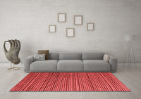 Machine Washable Abstract Red Modern Rug, wshabs5566red