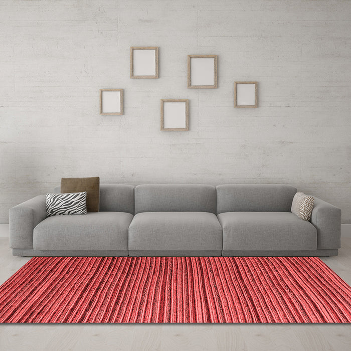 Modern Red Washable Rugs