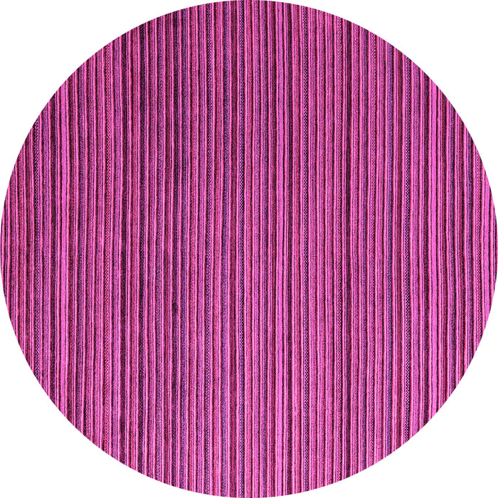 Round Machine Washable Abstract Pink Modern Rug, wshabs5566pnk