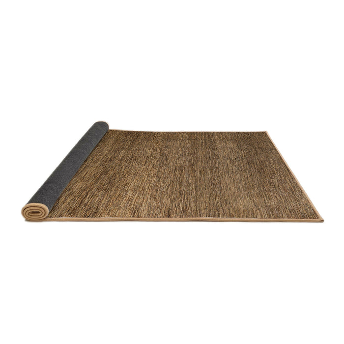 Sideview of Abstract Bronze Brown Modern Rug, abs5567