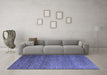 Machine Washable Abstract Blue Modern Rug in a Living Room, wshabs5567blu