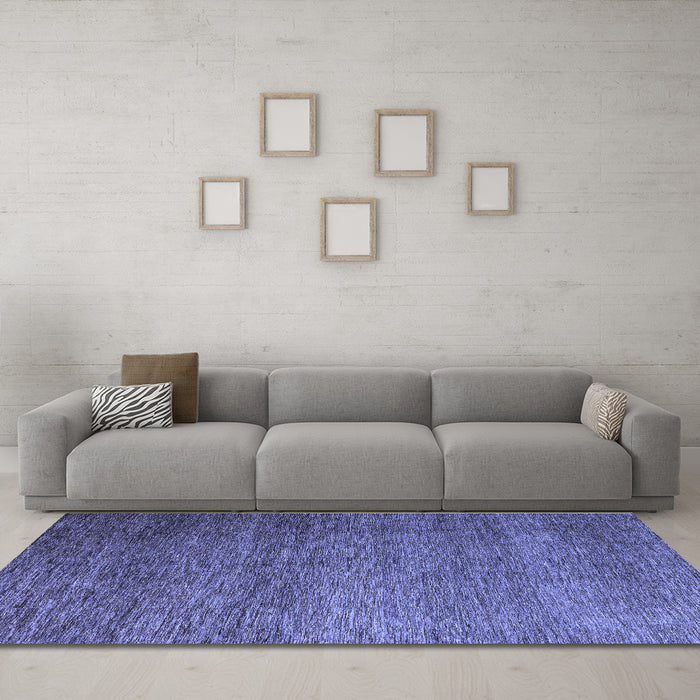 Machine Washable Abstract Blue Modern Rug in a Living Room, wshabs5567blu