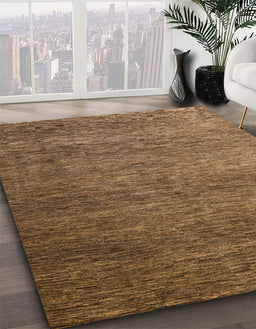 Abstract Bronze Brown Modern Rug in Family Room, abs5567