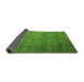 Sideview of Abstract Green Modern Rug, abs5567grn