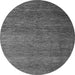 Round Abstract Gray Modern Rug, abs5567gry