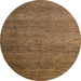 Round Machine Washable Abstract Bronze Brown Rug, wshabs5567