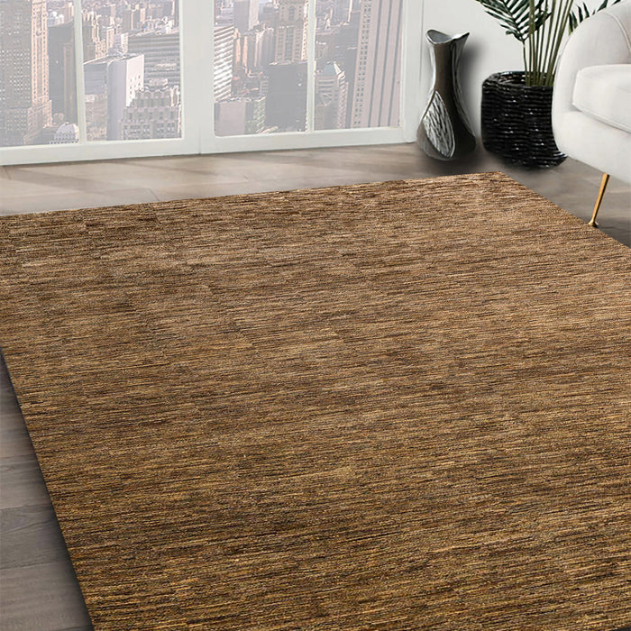 Abstract Bronze Brown Modern Rug in Family Room, abs5567
