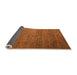 Sideview of Abstract Orange Modern Rug, abs5567org