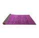 Sideview of Abstract Purple Modern Rug, abs5567pur