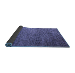 Sideview of Abstract Blue Modern Rug, abs5567blu