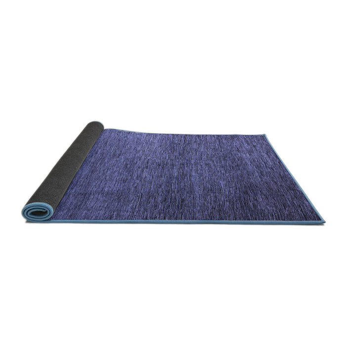 Sideview of Abstract Blue Modern Rug, abs5567blu