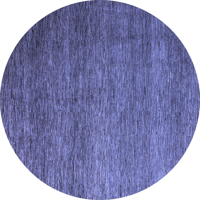 Round Machine Washable Abstract Blue Modern Rug, wshabs5567blu