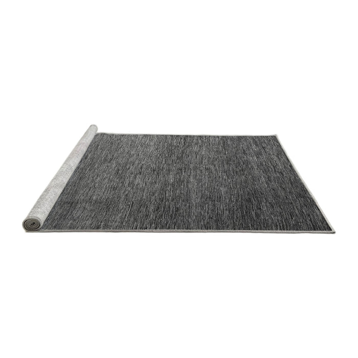 Sideview of Machine Washable Abstract Gray Modern Rug, wshabs5567gry