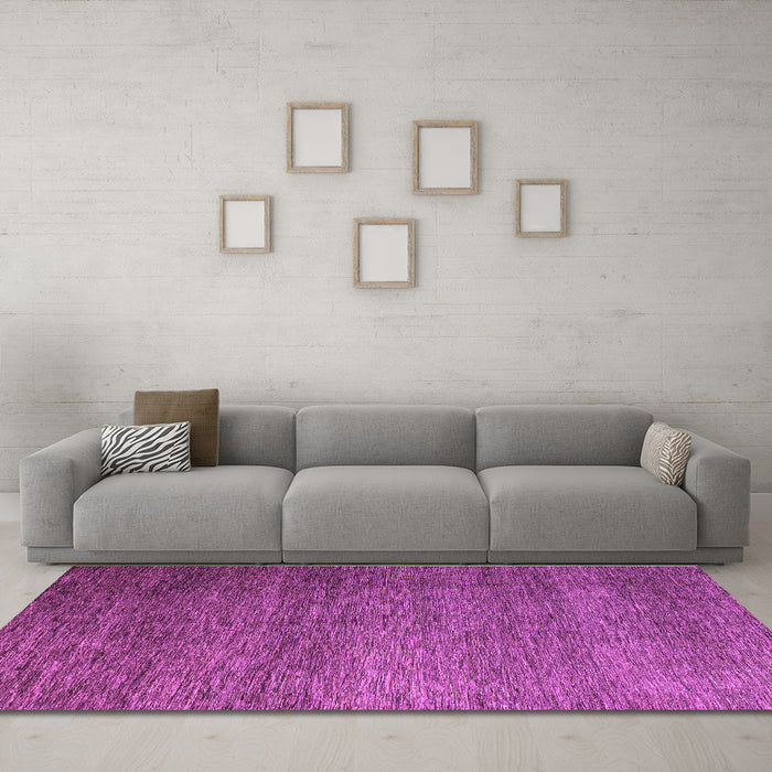 Machine Washable Abstract Purple Modern Area Rugs in a Living Room, wshabs5567pur