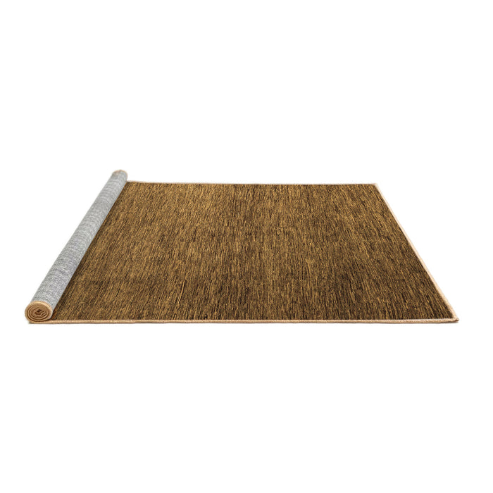 Sideview of Machine Washable Abstract Brown Modern Rug, wshabs5567brn